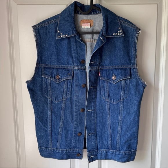 Levi's Jackets & Blazers - Union Made | Vintage Levi’s Studded Trucker Vest | Made in Canada